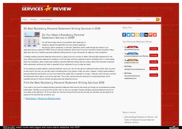 medical school personal statement writers residency personal statement dos and don ts